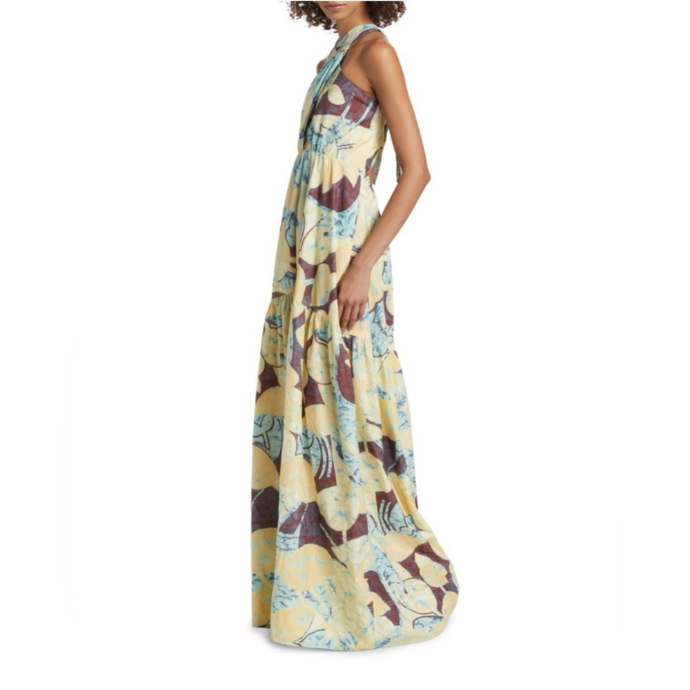 A.L.C. Veronica Abstract Halter Maxi Dress - Picture 3 of 6
